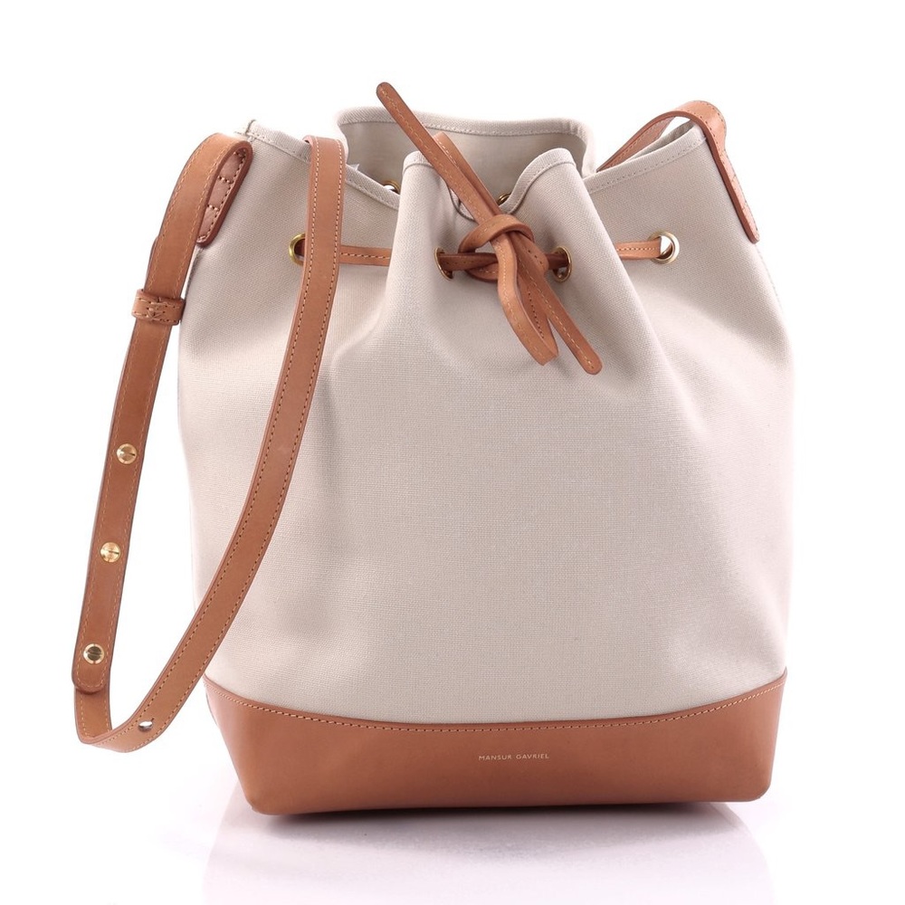 Like New! Mansur Gavriel mini bucket, canvas
